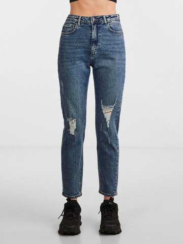 PIECES Regular Jeans 'BELLA' in Blauw: voorkant