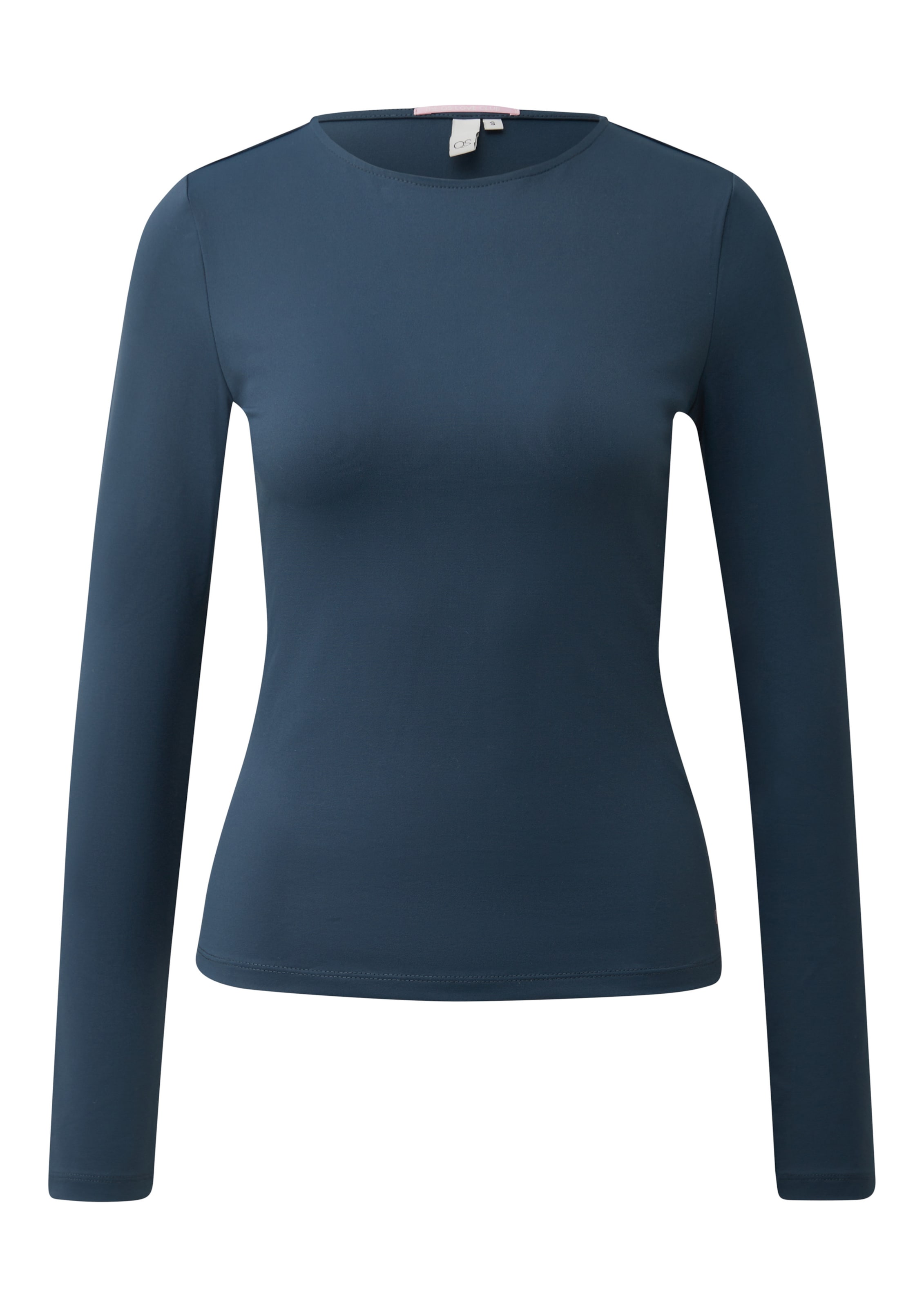 QS Shirt in Blau: Vorderseite