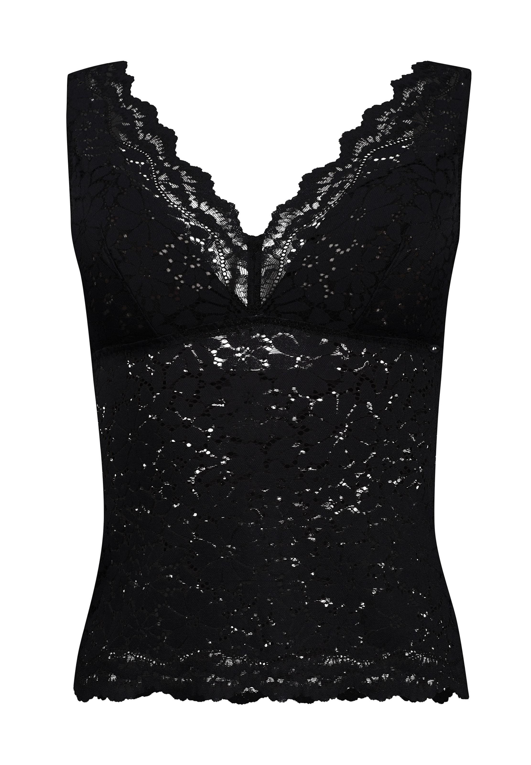 Skiny Top in Black: front