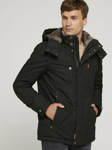 TOM TAILOR Winter jacket in Black