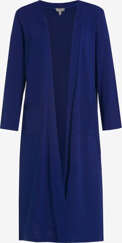 Ulla Popken Knit Cardigan in Blue: front