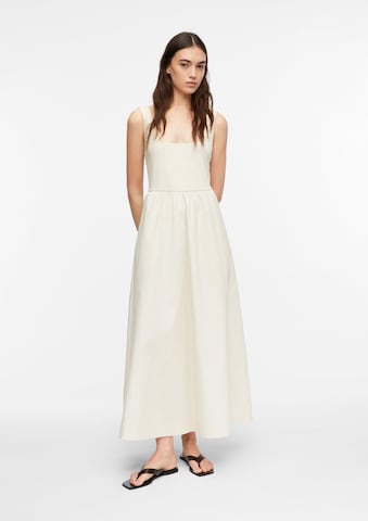 COMMA Jurk in Beige: voorkant