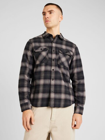 Brixton Regular fit Button Up Shirt 'BOWERY' in Grey: front