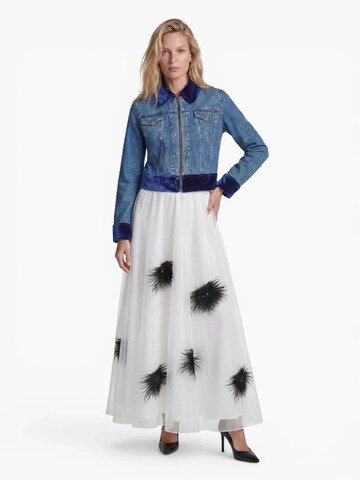 Fenice Between-season jacket 'Denim Velvet Fusion' in Blue