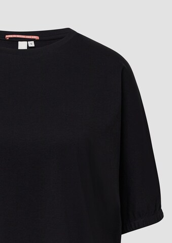 QS T-Shirt in Schwarz
