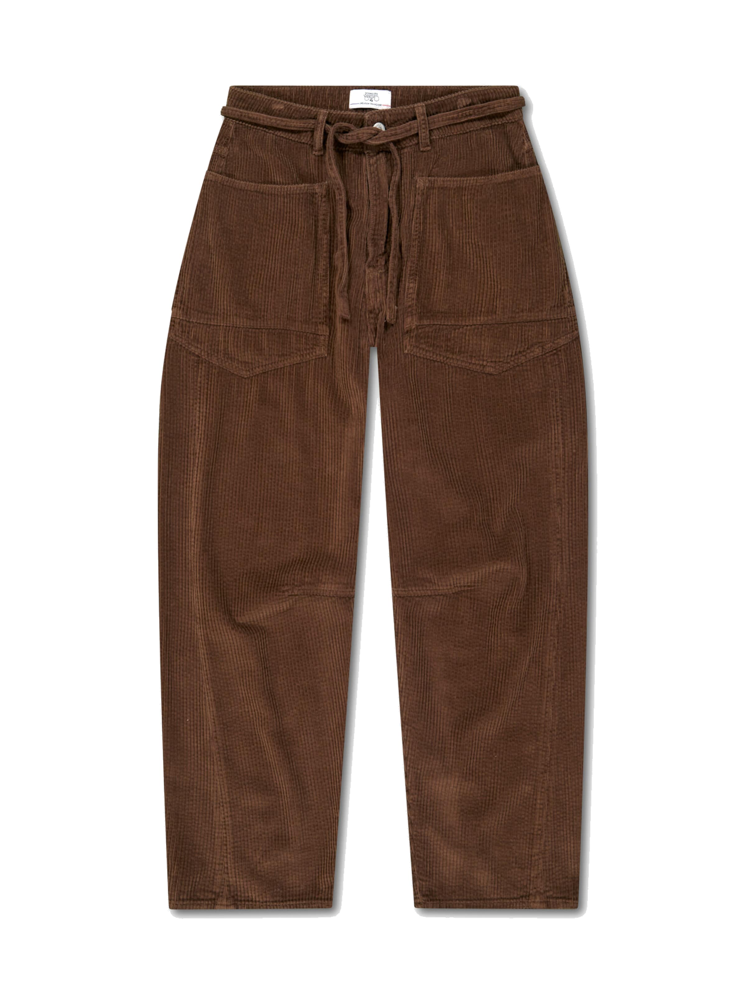 Le Temps Des Cerises Broek 'MADIE' in Bruin: voorkant