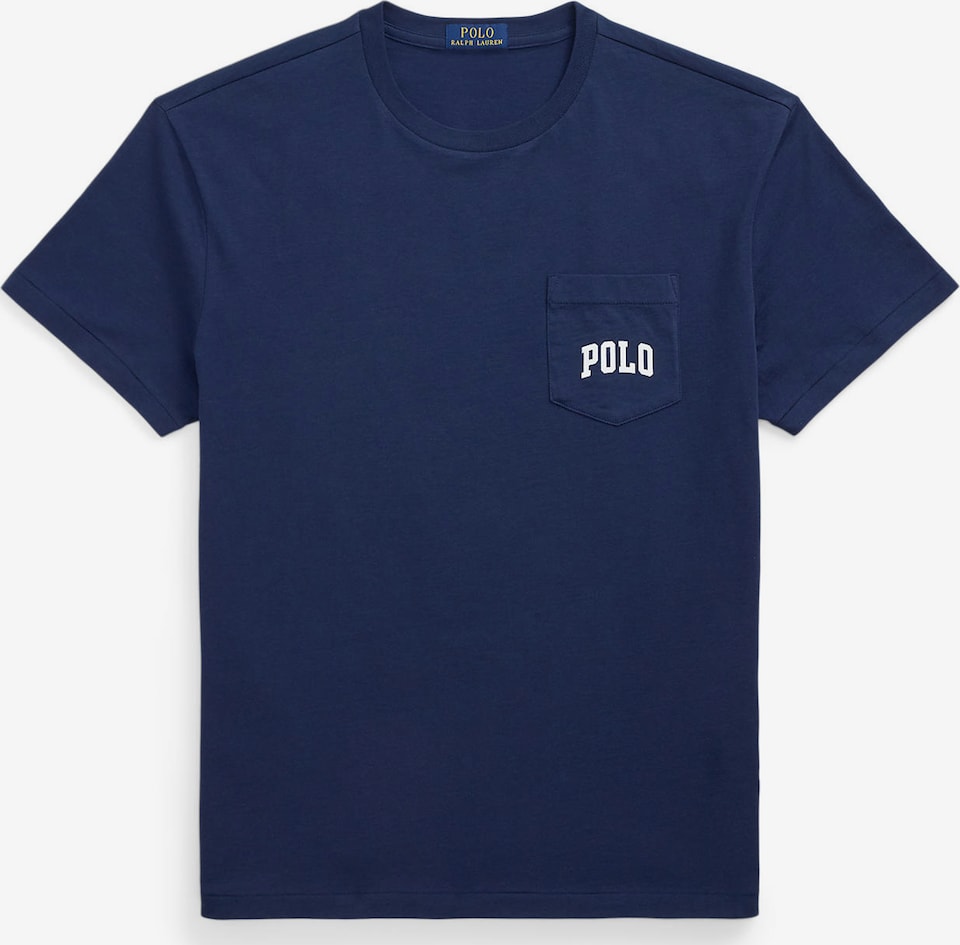 Tricou de la Polo Ralph Lauren pe albastru: față