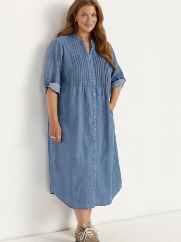 Cellbes of Sweden Jurk in Blauw: voorkant
