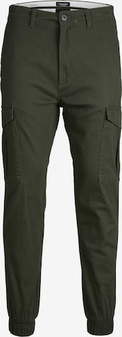 JACK & JONES Tapered Cargo Pants 'Marco' in Green: front