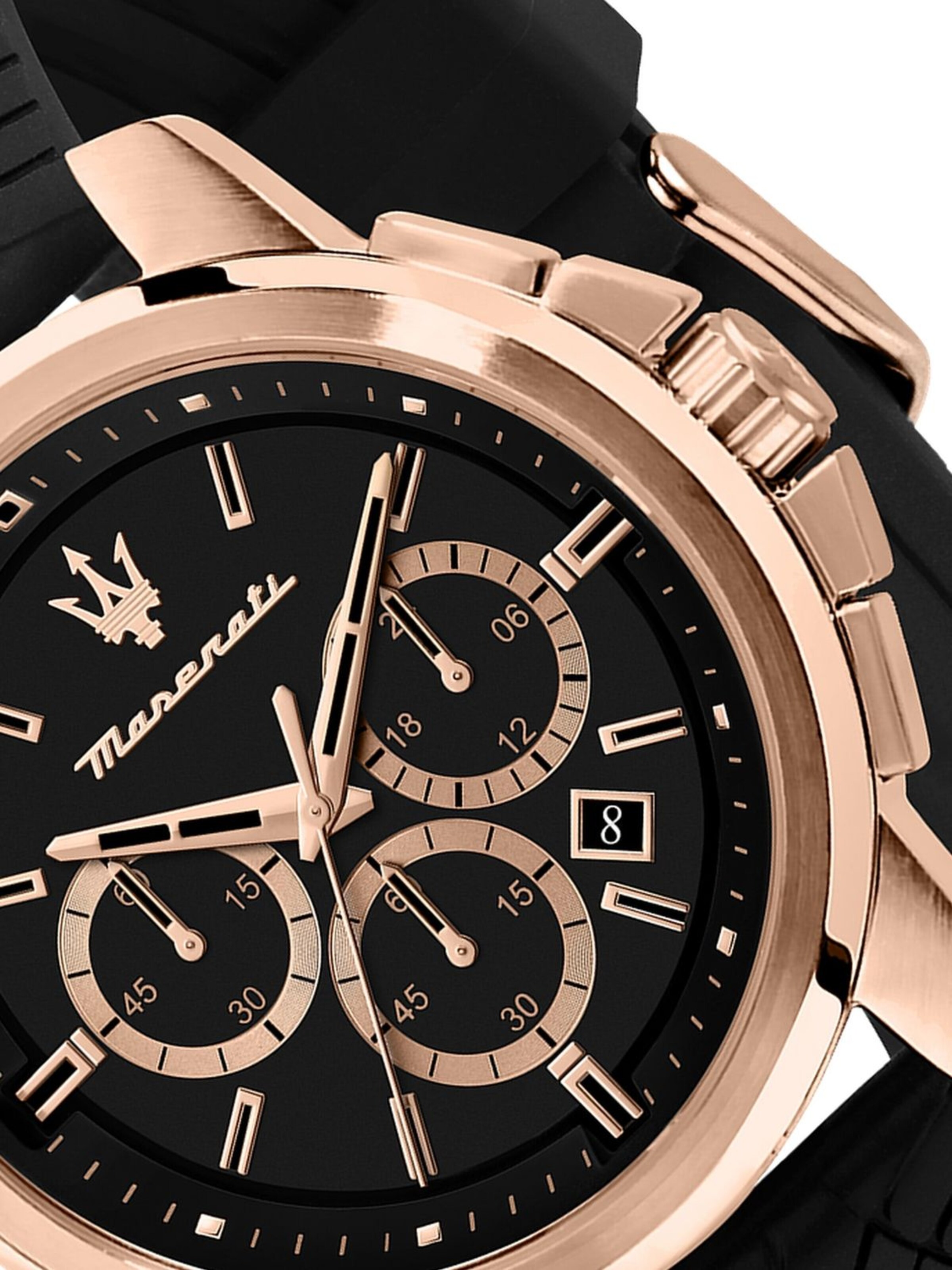 Montre à affichage analogique Maserati en noir