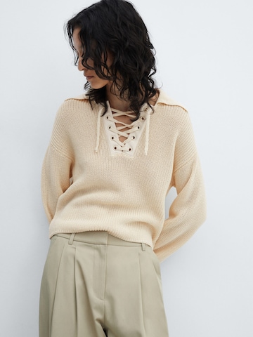 MANGO Pullover 'Sauvage' in Beige: predná strana