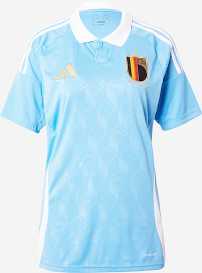ADIDAS PERFORMANCE Camisola de futebol 'Belgium 24 Away' em azul claro / ouro / branco, Vista do produto