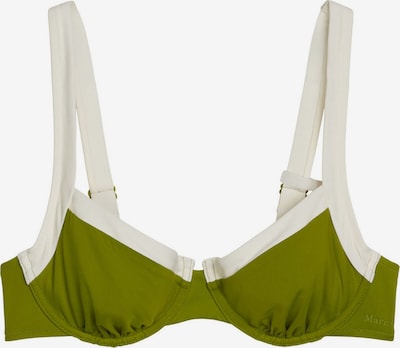 Marc O'Polo Bikini top ' Contrast Binding ' in 70/B in Green / Khaki / Wool white, Item view