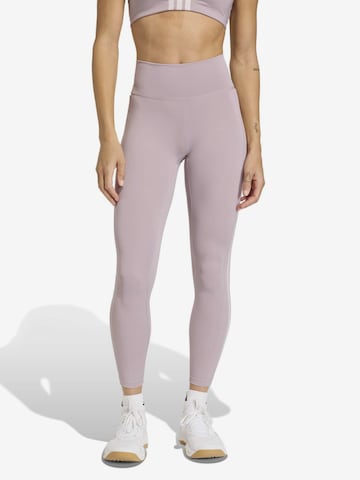 ADIDAS PERFORMANCE Skinny Urheiluhousut 'Optime' värissä lila: etupuoli