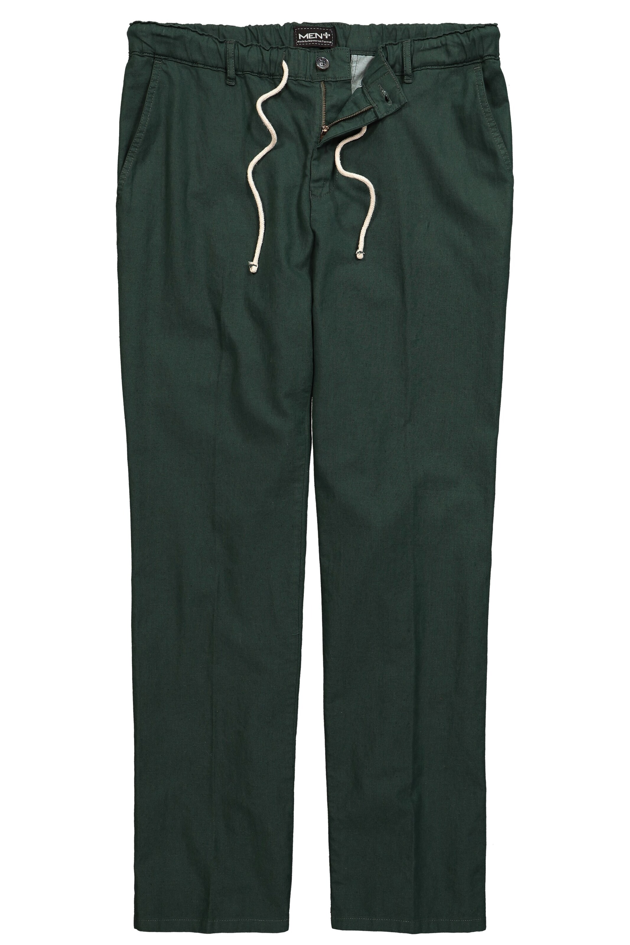 Men Plus Regular Broek in Groen: voorkant