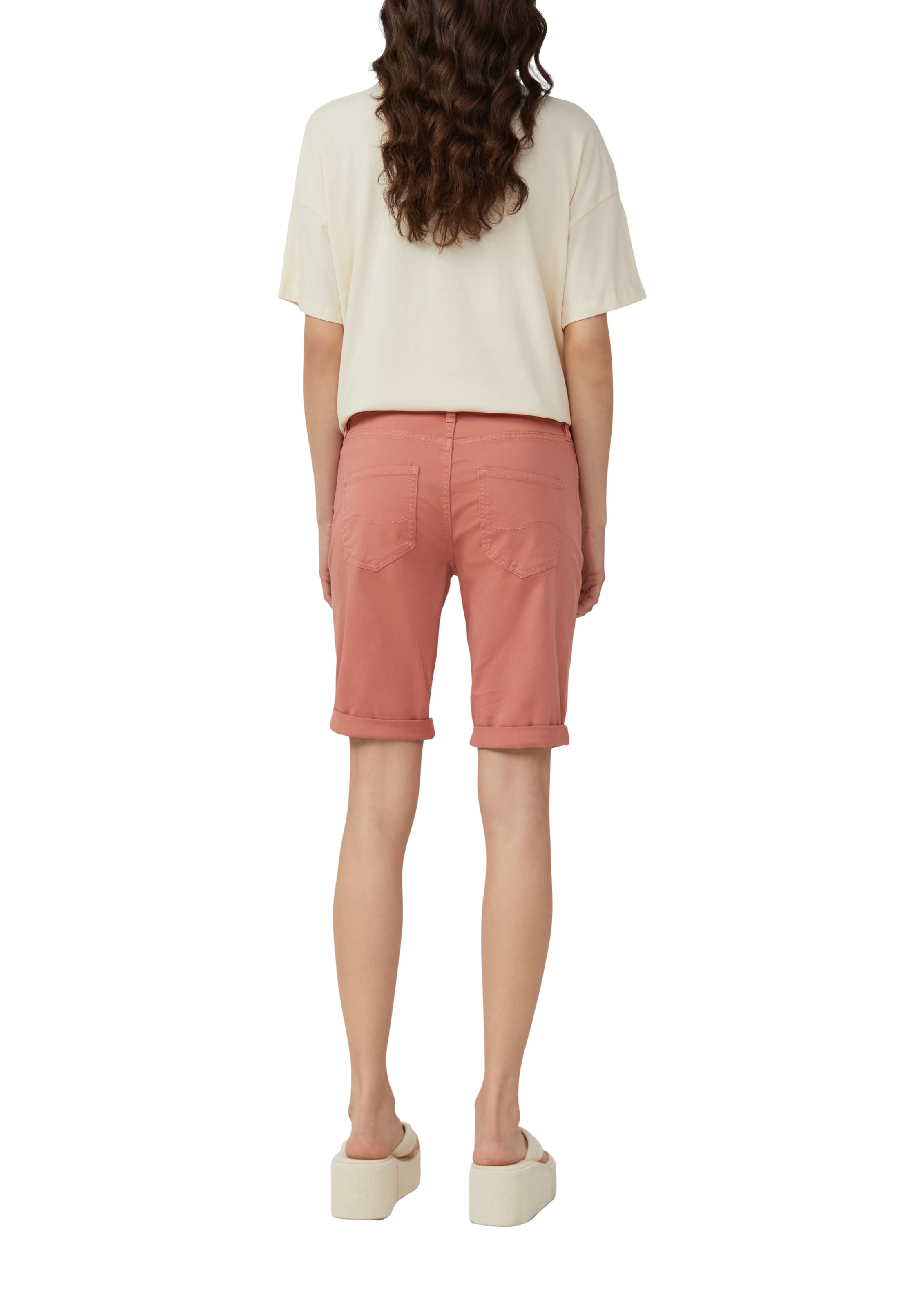 QS Slim fit Jeans 'Catie' in Orange