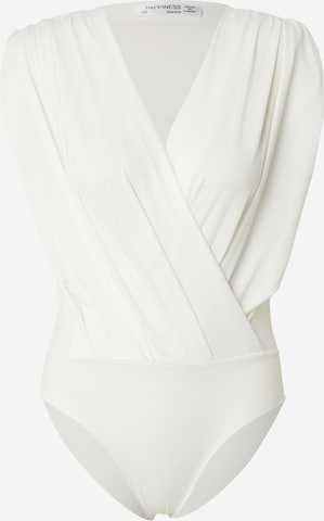 Bluză de la Happiness İstanbul pe bej: față