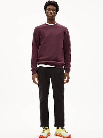 ARMEDANGELS Pullover BAARO FLEECE in Rot