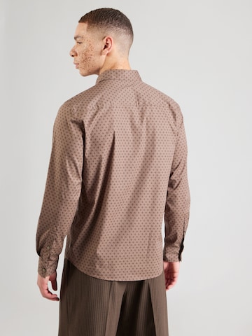 s.Oliver Regular fit Overhemd in Bruin