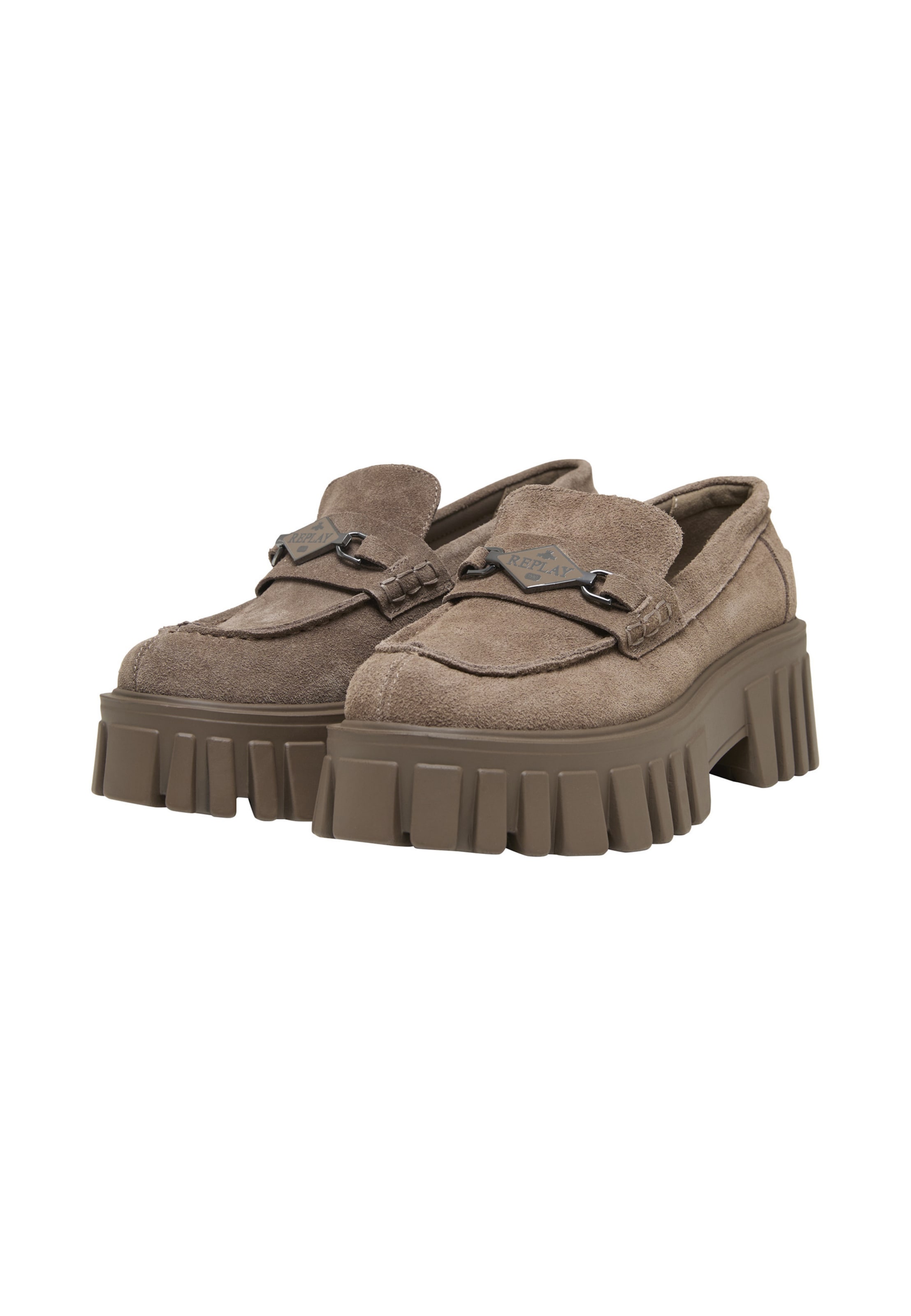 REPLAY - Sapato Slip-on 'Judy' em cinzento