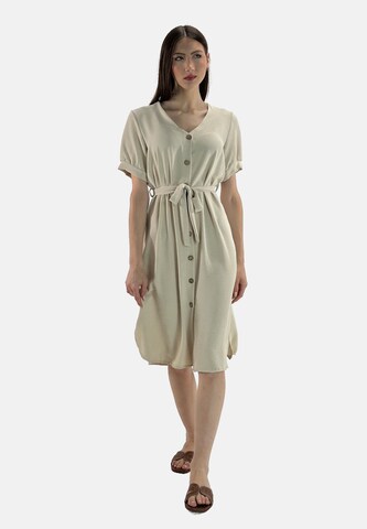 Robe-chemise Elara en marron