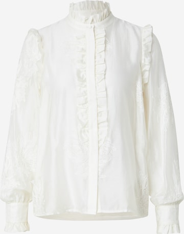 Bluză 'ROUVIKY' de la VILA ROUGE EDIT pe alb: față