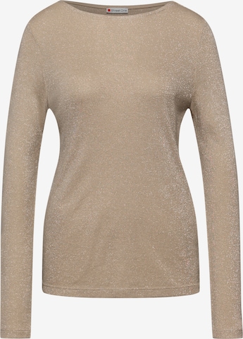 T-shirt STREET ONE en beige : devant