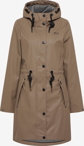 ICEBOUND Raincoat in Brown: front
