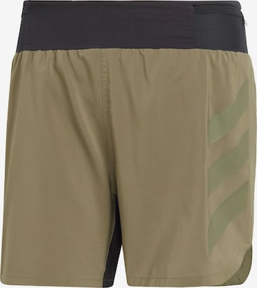 ADIDAS TERREX Regular Workout Pants 'Agravic' in Green: front