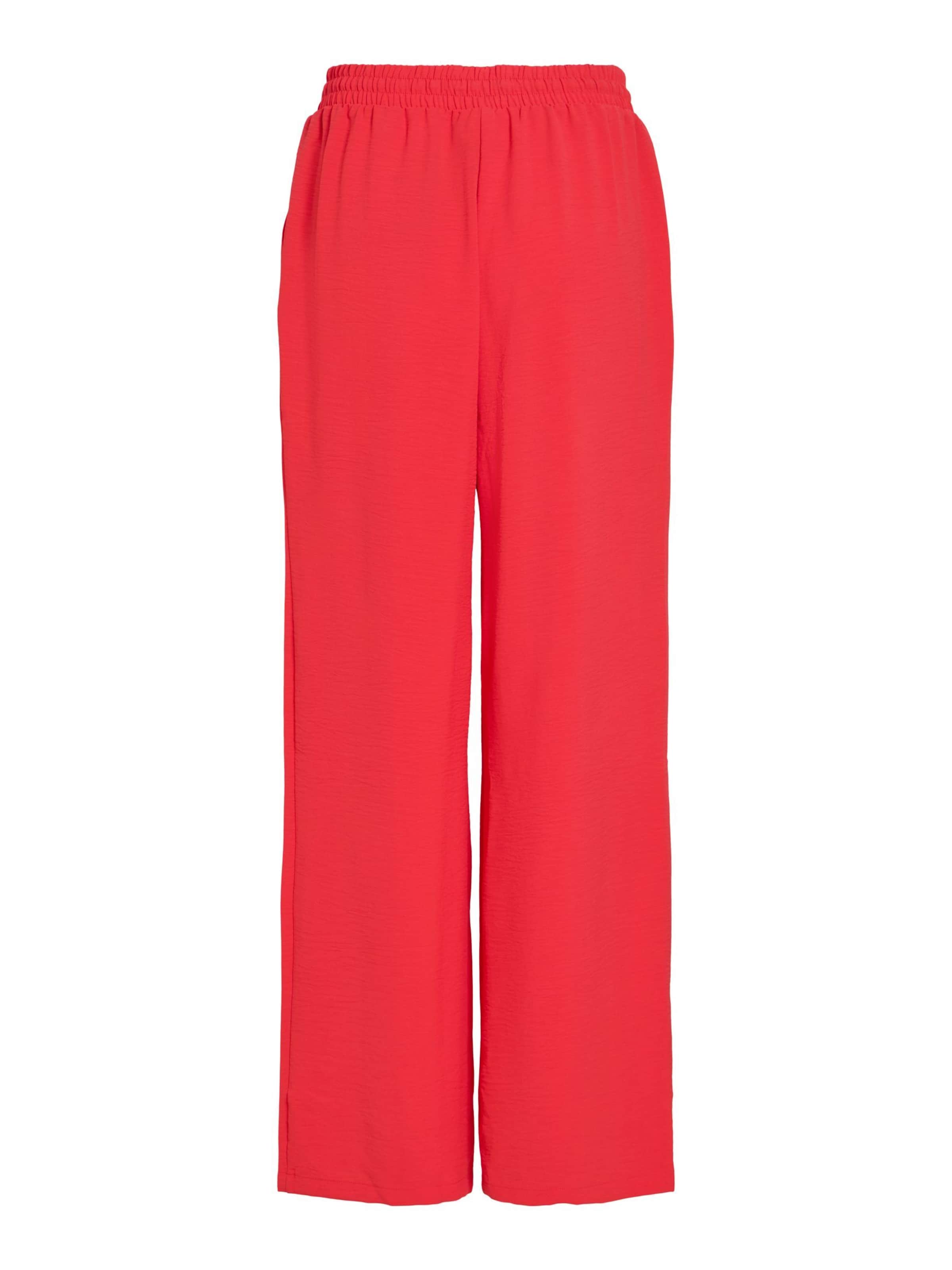 VILA Wide Leg Bukser i rød