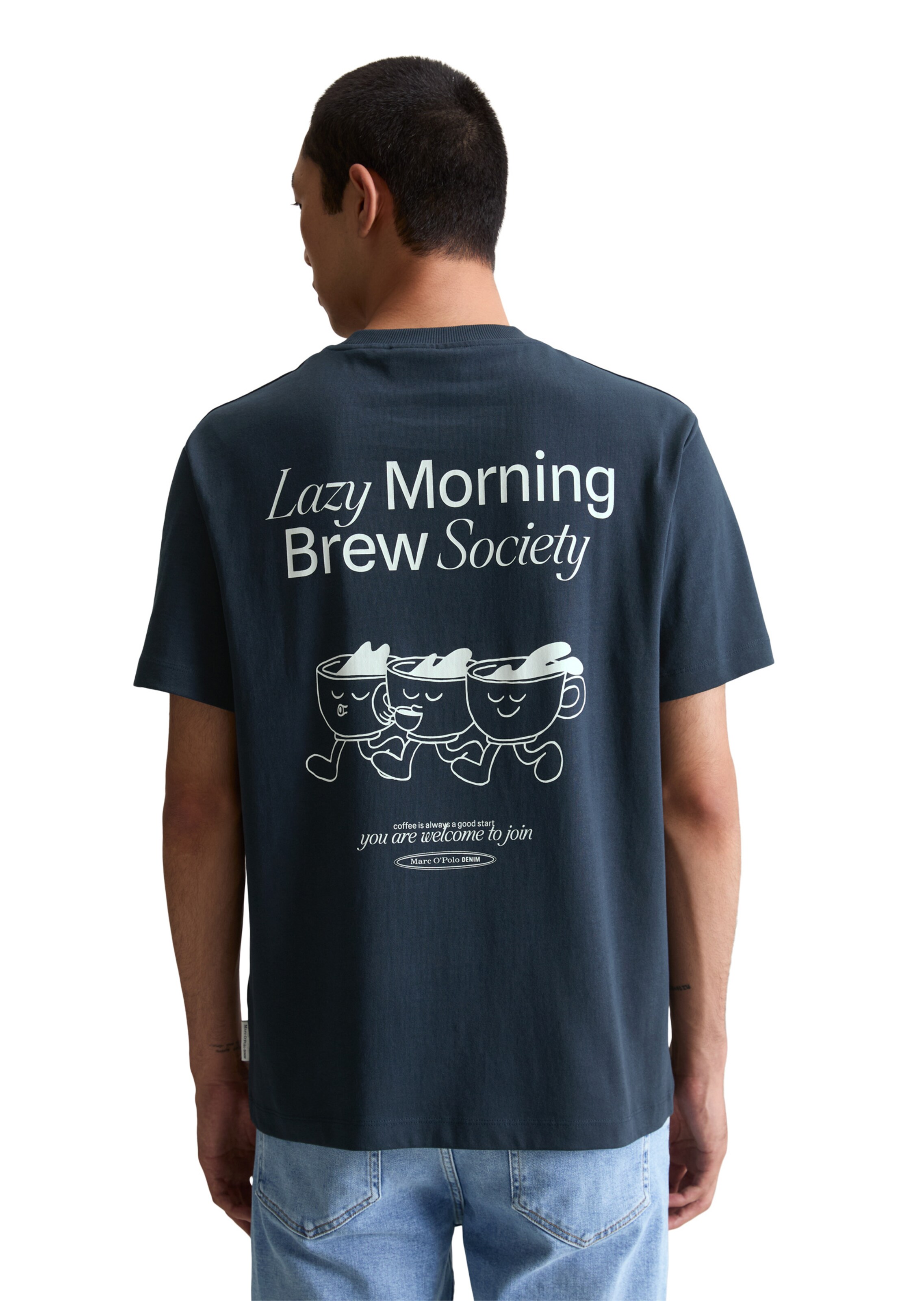 Marc O'Polo DENIM T-Shirt in Blau: Vorderseite