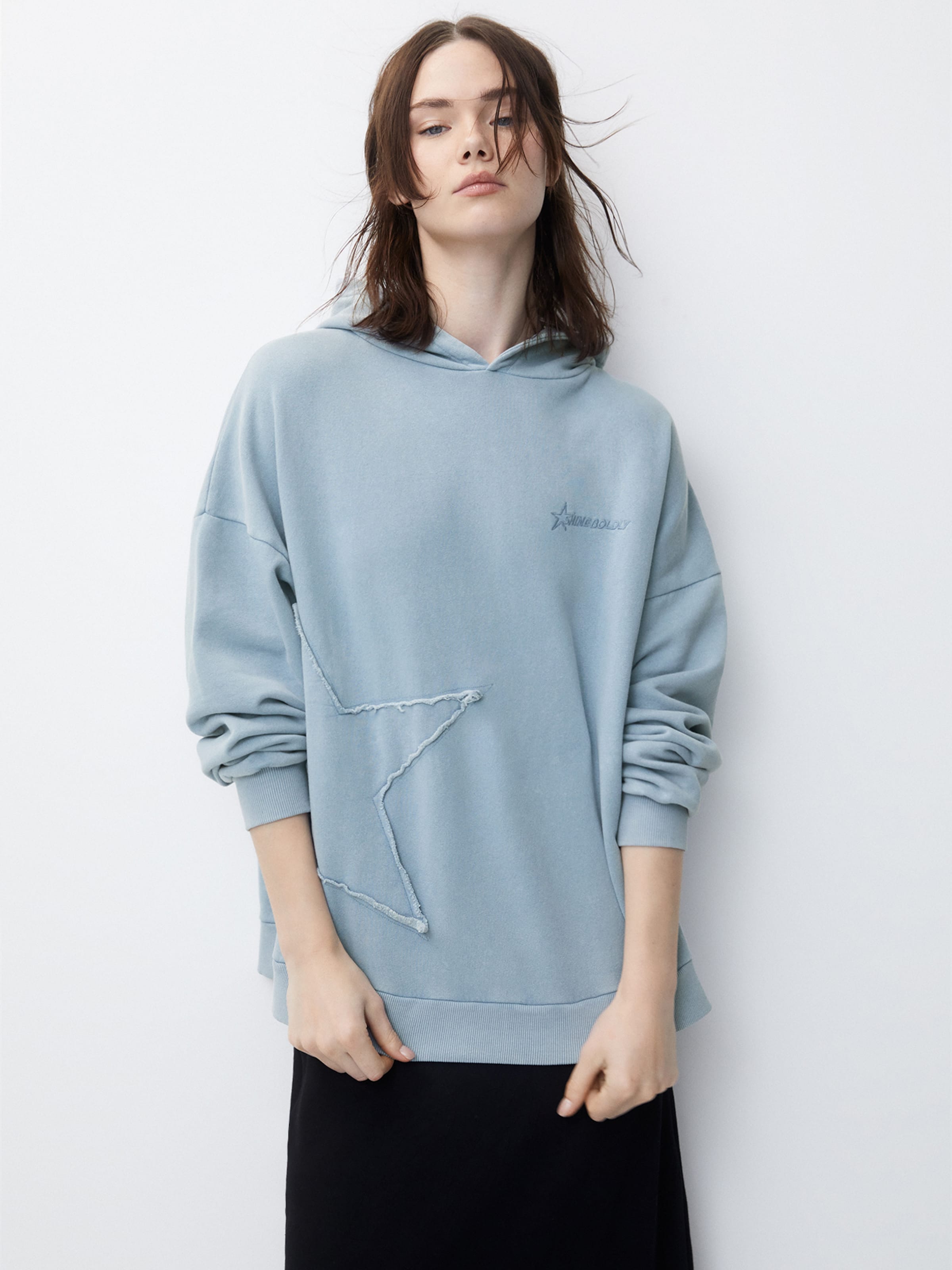 Pull Bear Sweatshirt in Light Blue ABOUT YOU