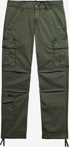 Regular Pantalon cargo Superdry en vert : devant