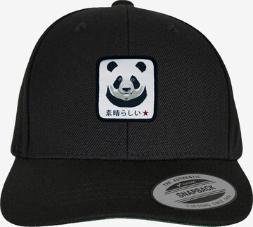F4NT4STIC Cap 'Panda' in Black: front