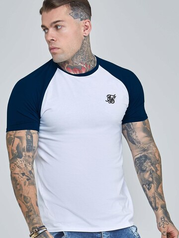 SikSilk Shirt 'Raglan' in Wit