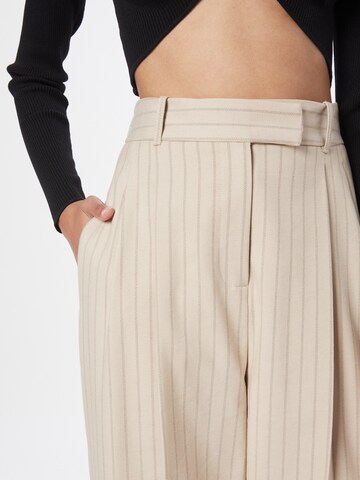 River Island Loose fit Pleated Pants in Beige