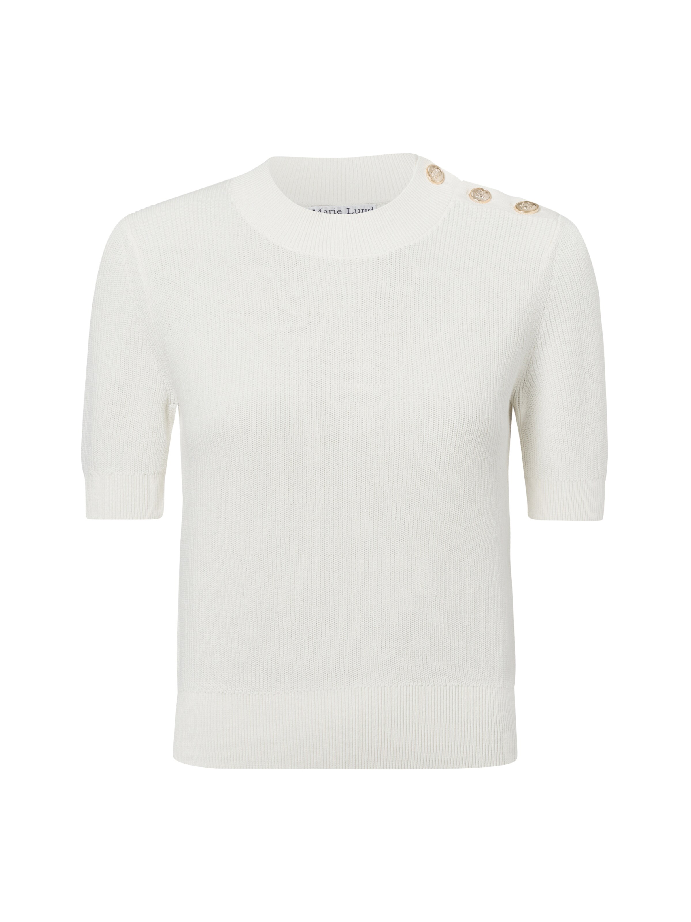 Marie Lund Pullover in Weiß: Vorderseite