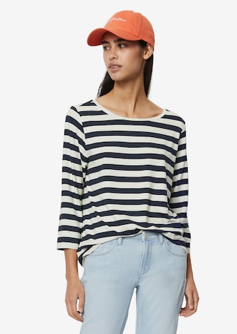 T-shirt 'Breton' Marc O'Polo DENIM en bleu : devant