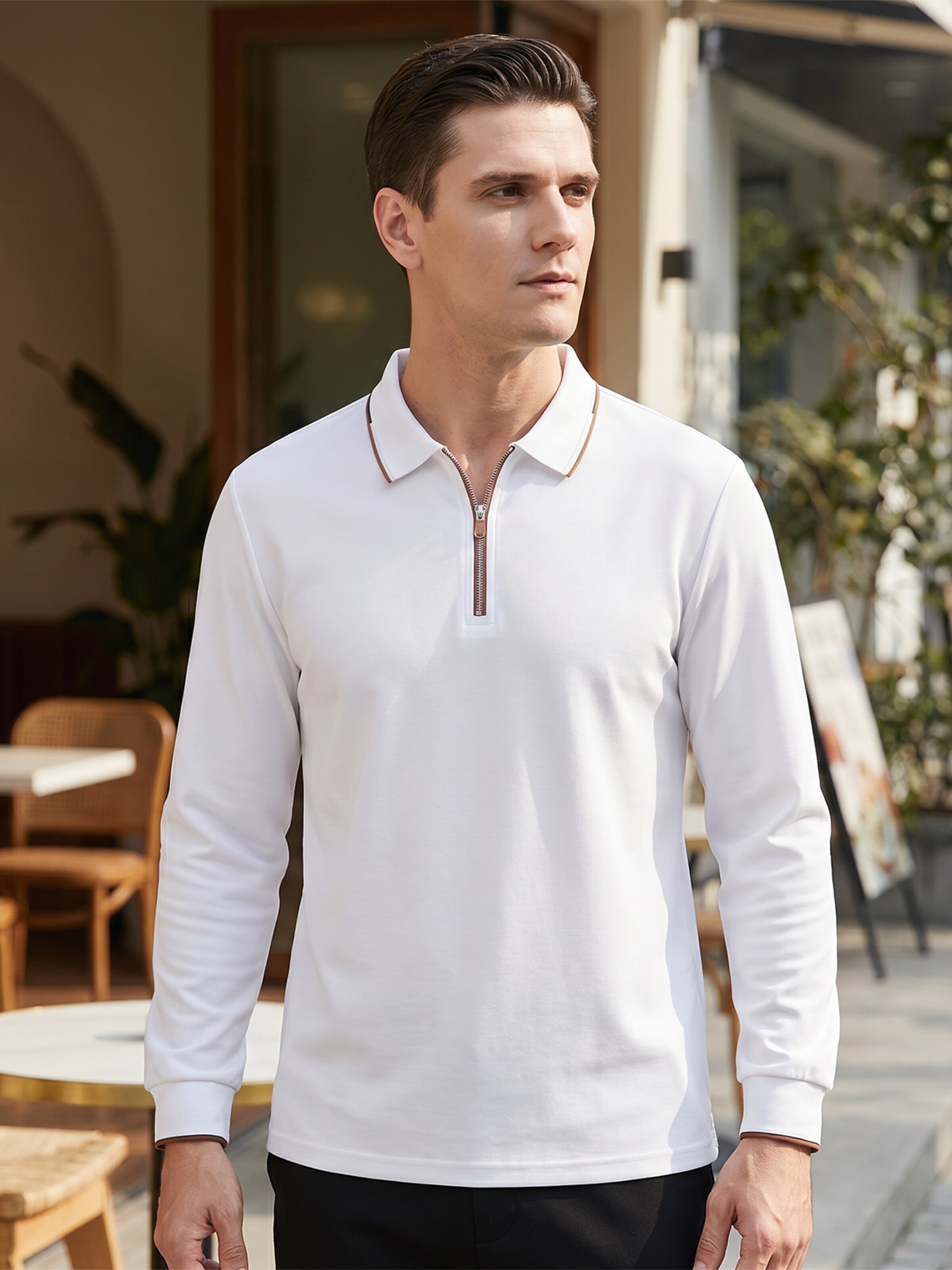 ALLTHEMEN Shirt 'Leichtigkeit' in White