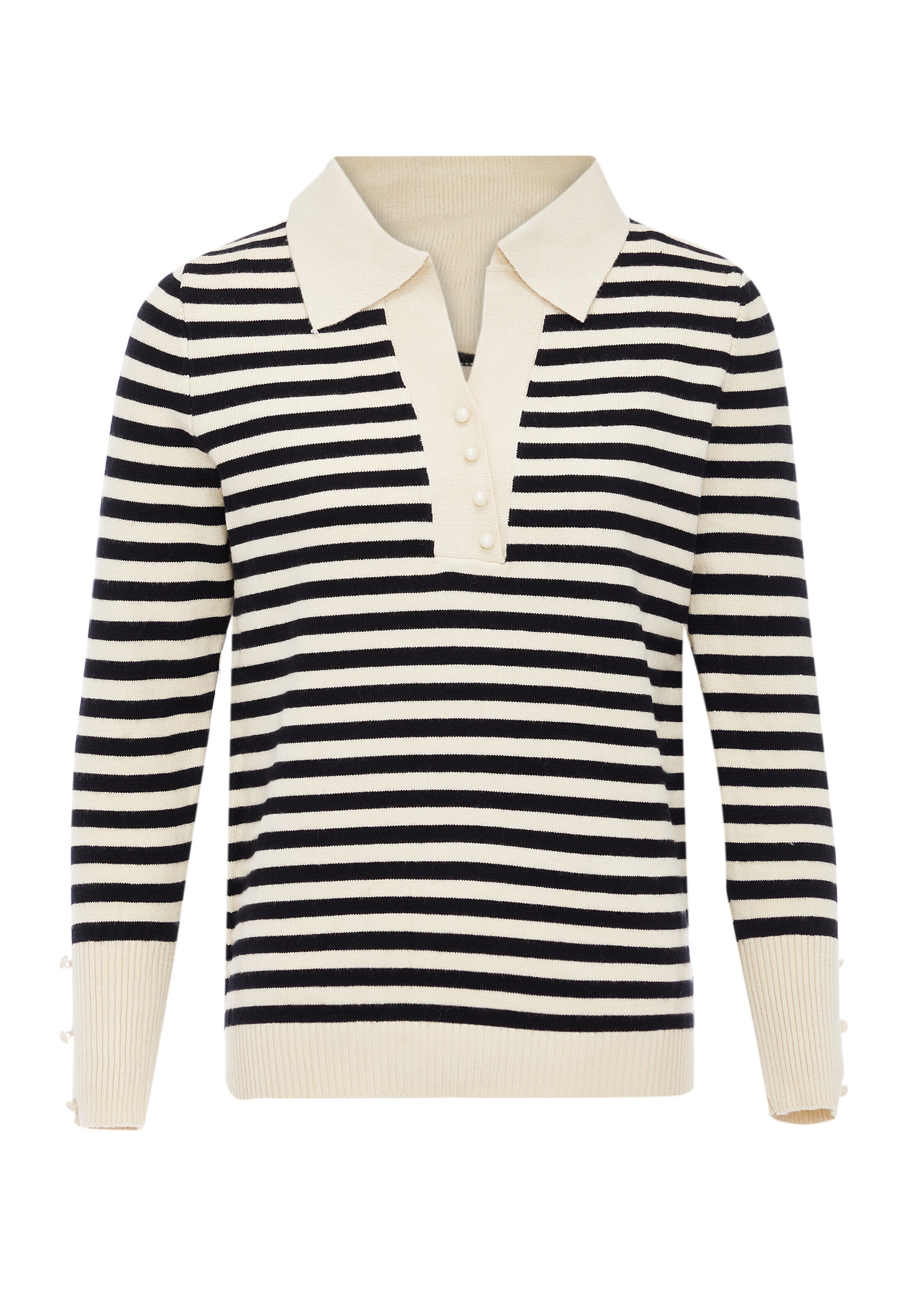 swirly Pullover in Weiß: Vorderseite