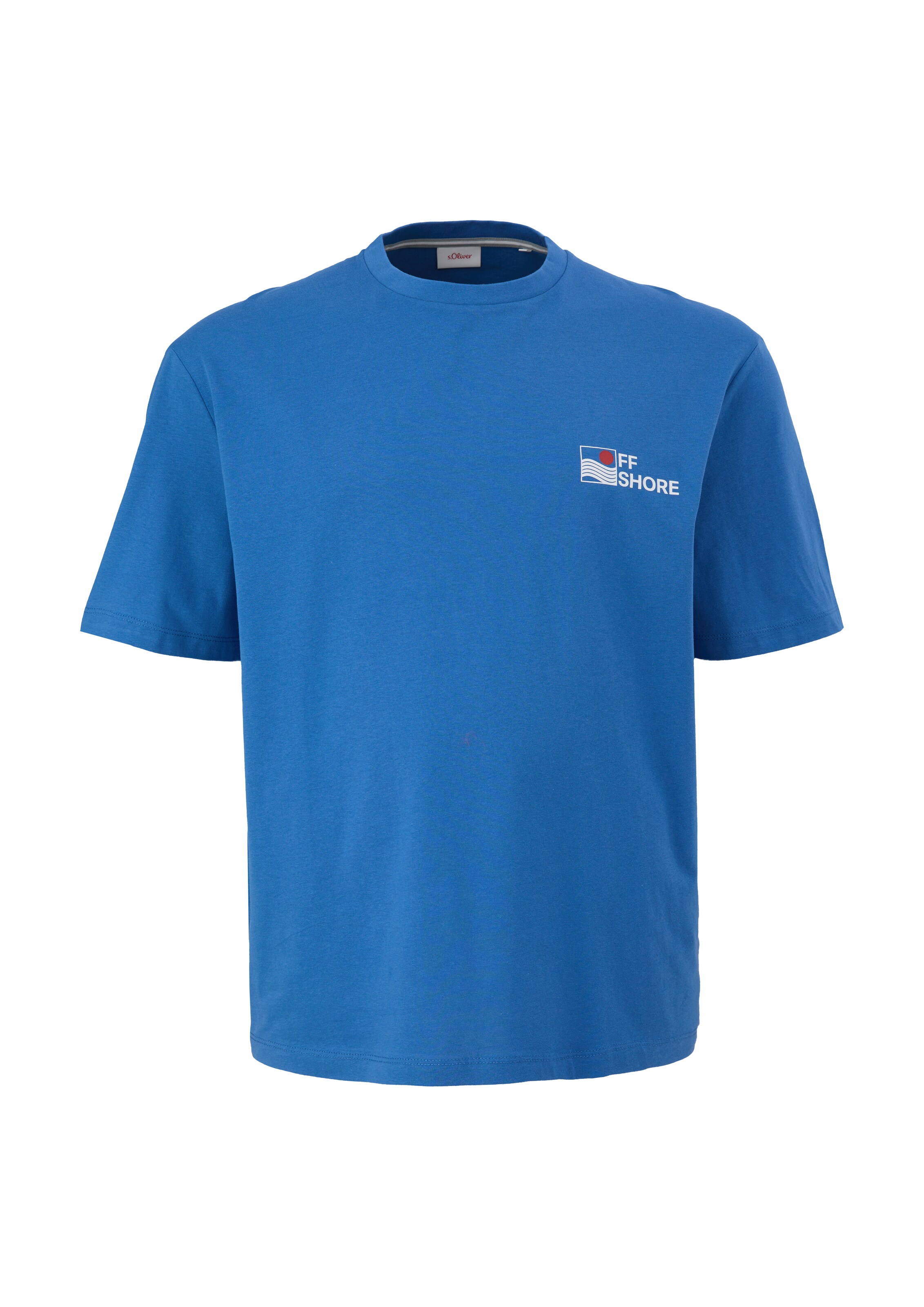 s.Oliver Men Big Sizes Shirt in Blue: front