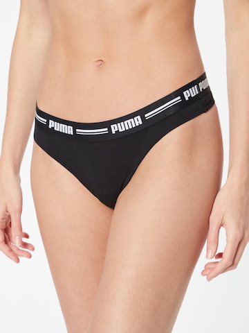 PUMA String in Black: front