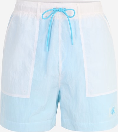 Calvin Klein Swimwear Badeshorts i lyseblå / hvit, Produktvisning