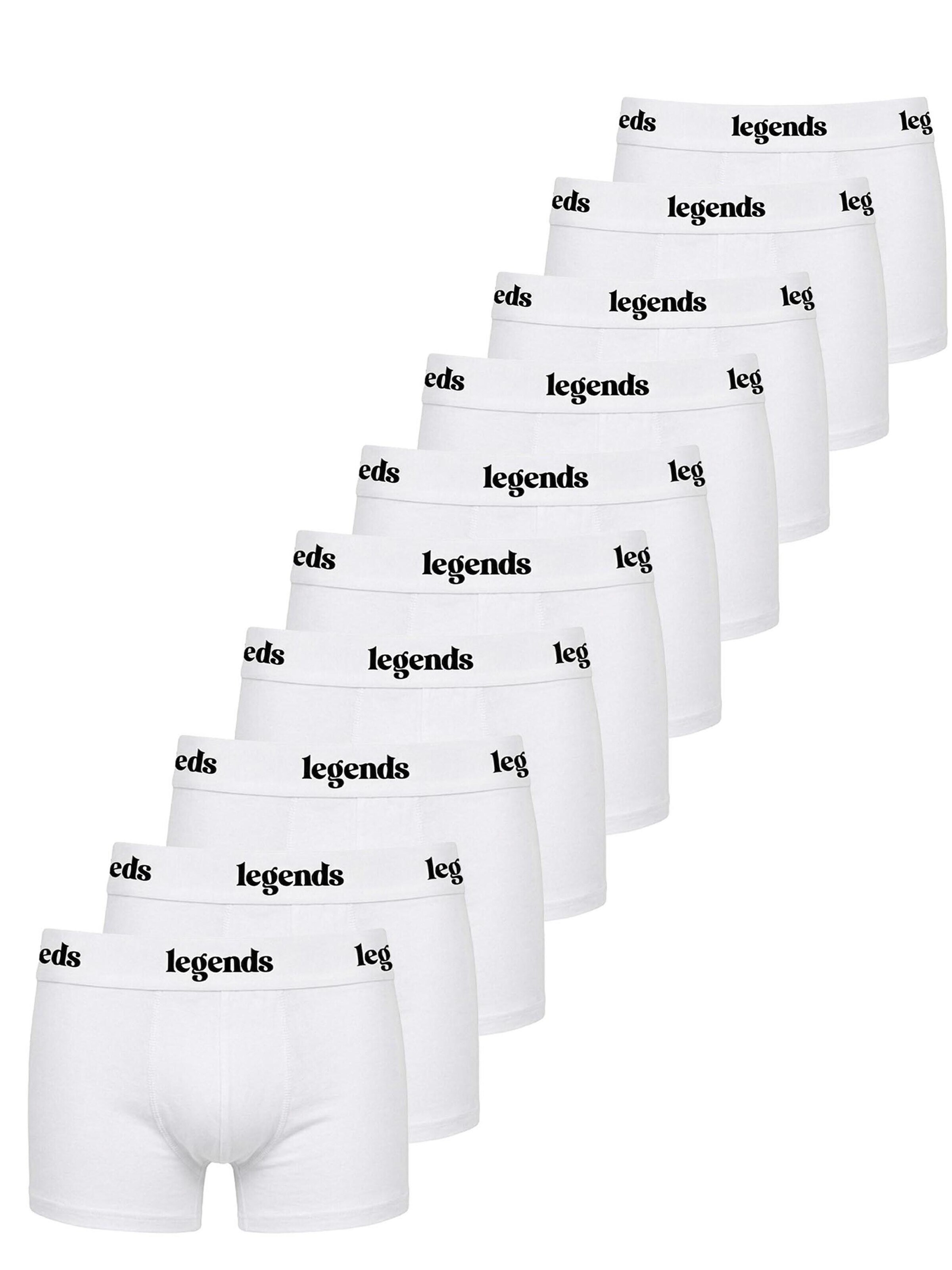 Legends Boksershorts 'Boxers 10 PACK' i hvid: forside