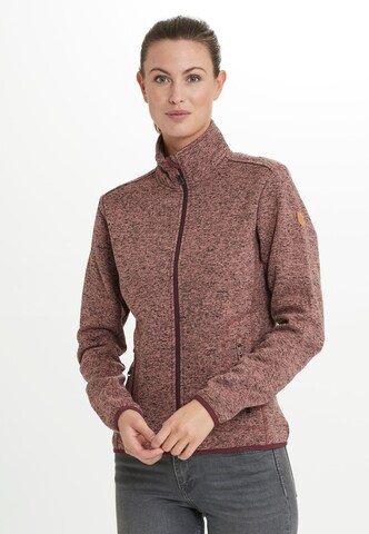 Whistler Athletic fleece jacket in Red: front