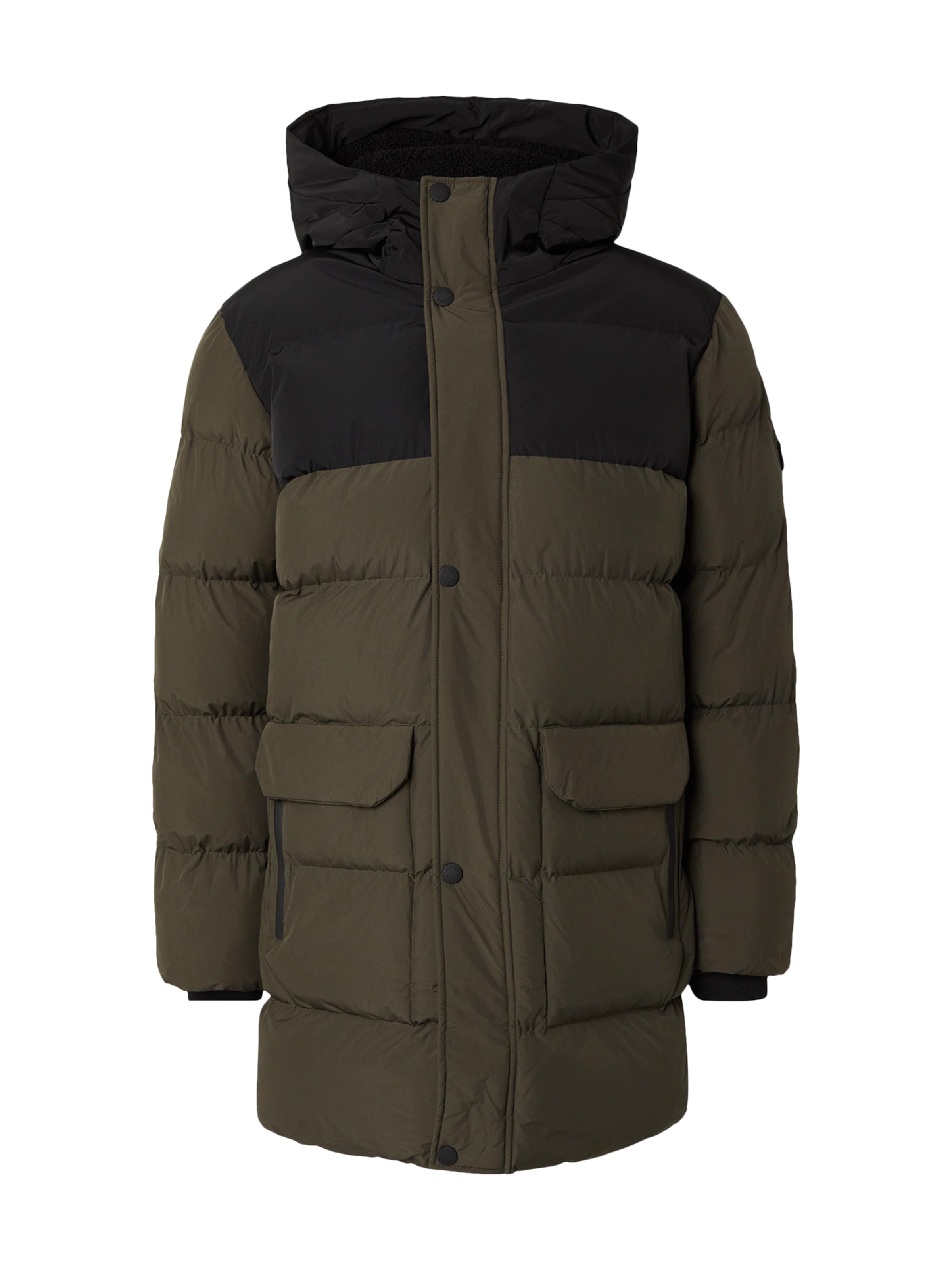 19V69 ITALIA Functionele jas 'Justin' in Groen: voorkant