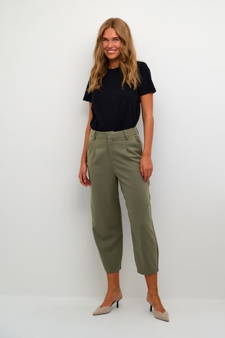 Effilé Pantalon à pince 'Merle' Kaffe en vert