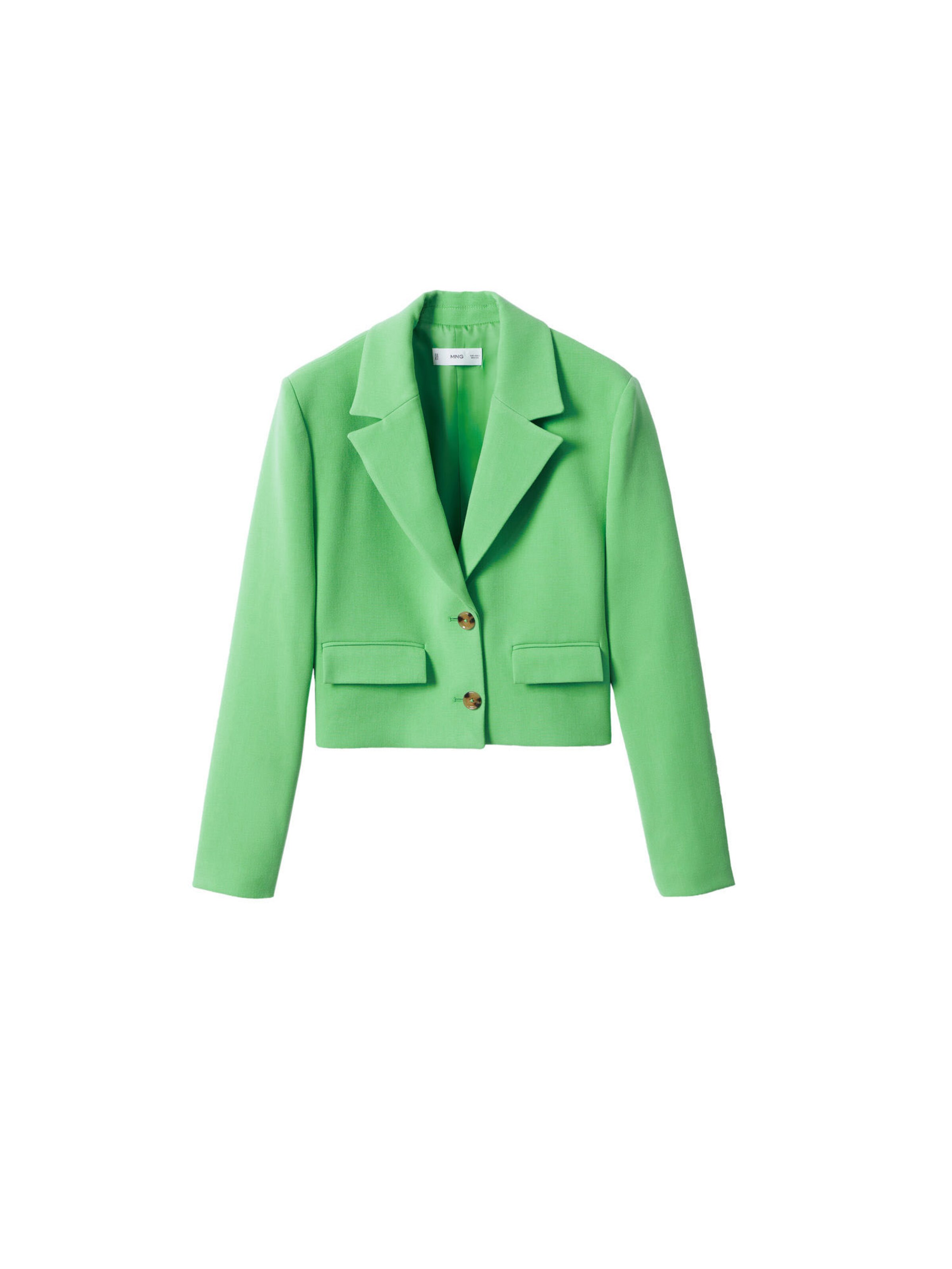 Blazer vert mango sale
