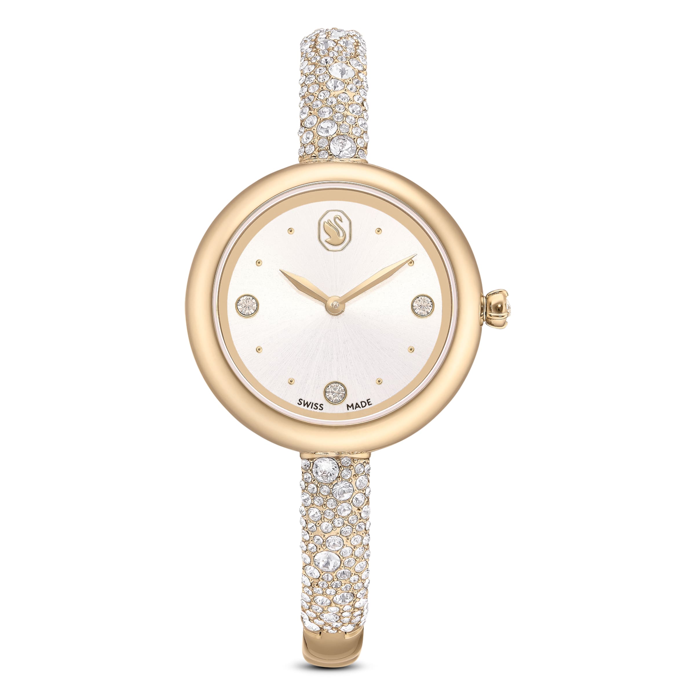 Swarovski Analoog horloge in Goud: voorkant