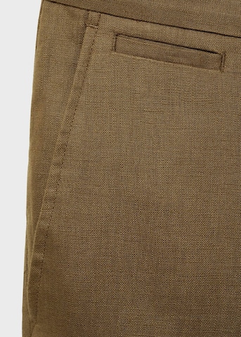 MANGO MAN Slim fit Chino Pants 'Oyster' in Green